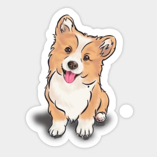 cute little puppy Sticker